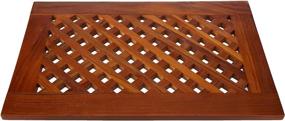 img 3 attached to Teak Spa Shower Bath Mat - 🛀 Ideal for Bathroom Shower Spa Experience in Verona