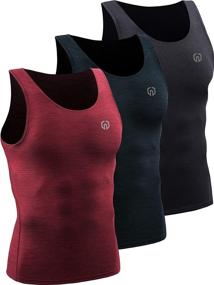 Neleus Men's 3-Pack of Dry Fit Compression Tank Tops…
