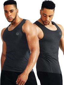 img 3 attached to Neleus Men's 3-Pack of Dry Fit Compression Tank Tops