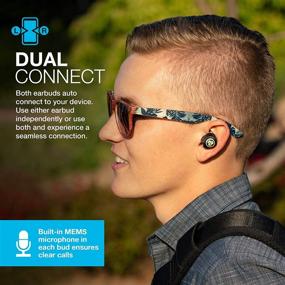 img 1 attached to 🎧 JLab JBuds Air Icon Эксклюзивные беспроводные Bluetooth наушники + зарядный чехол: черный и золотой, защита от пота IP55, Bluetooth 5.0, стерео телефонные звонки, 3 настройки звука EQ