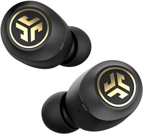 img 4 attached to 🎧 JLab JBuds Air Icon Эксклюзивные беспроводные Bluetooth наушники + зарядный чехол: черный и золотой, защита от пота IP55, Bluetooth 5.0, стерео телефонные звонки, 3 настройки звука EQ