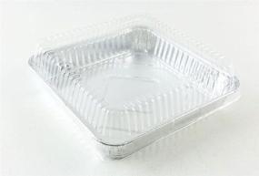img 1 attached to Прочная фольга одноразовая алюминиевая квадратная