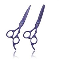 🔪 purple dragon barber hair cutting scissor set - professional 5.5/6.0 inch scissor & thinning shear, ideal for hair stylists or home use (6 inch) logo