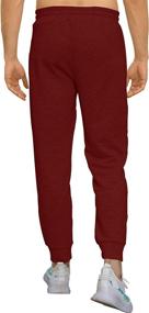 img 1 attached to 👖 Aloodor Men's Lightweight Jogger Sweatpants with Zipper Pockets - Casual Sweat Pants for Everyday Comfort