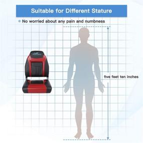 img 1 attached to 🚤 Affordura Boat Seat with 2 Storage Bags, High Back Folding Design, Boat Fold Down Seat (2 Packs), Black and Red