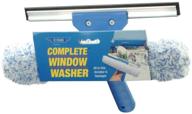 🪟 ettore complete window cleaner 2 in 1 combo tool: 10-inch squeegee and washer - achieve crystal clear windows with ease logo