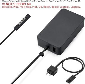 img 4 attached to Surface RT Surface Pro 1 Surface Pro 2 Charger Adapter with USB, Model: 1536, 12V, 3.6A, 48W - Ideal for Accessory Charging