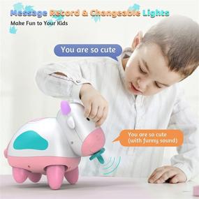 img 1 attached to 🤖 Smart Robots for Kids: Cow Baby Toys with Touch Sensors, Music, and Rechargeable Power – Ideal Crawling Education Toys for 6-18 Months Old Boys and Girls