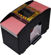 🎰 yesbay battery operated automatic playing card shuffler for 2/4/6 decks, bridge, poker, uno - electric poker shuffling machine with three specifications logo