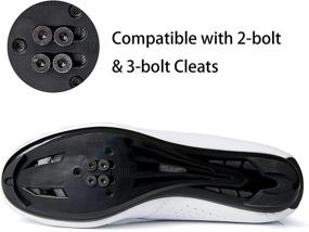 img 3 attached to 🚴 Mens Womens Road Bike Cycling Shoes: Lightweight Indoor Shoe with Cleats - Compatible with SPD & Look ARC Delta