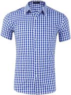 xi peng checkered gingham checked men's clothing in shirts logo