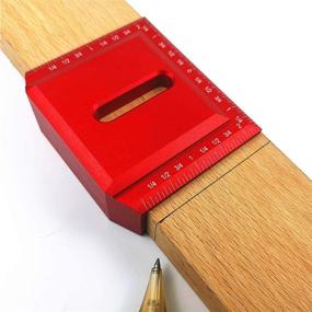 img 2 attached to 🔧 Versatile Miter Gauge & Scriber for Precise Woodworking: 45/90 Degree Line Gauge, Saddle Square Layout, Aluminum Alloy Construction - Ideal for DIY Projects