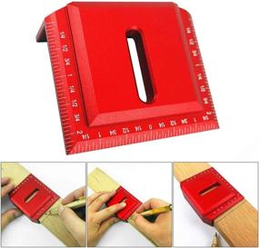 img 3 attached to 🔧 Versatile Miter Gauge & Scriber for Precise Woodworking: 45/90 Degree Line Gauge, Saddle Square Layout, Aluminum Alloy Construction - Ideal for DIY Projects