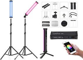 img 4 attached to 💡 LituFoto R6 Handheld RGB LED Tube Lights: 2 Pack Kit with Mini Tripod, Waterproof Bag, and More