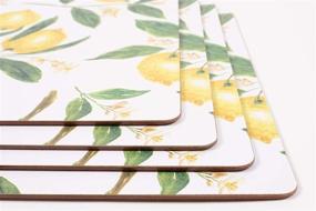 img 2 attached to Lively Lemon-themed House Home Placemats - 12 Inch Vibrant Dining Accents