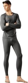 img 3 attached to 🧣 Ultimate Warmth: FITEXTREME MAXHEAT Men's Fleece Lined Thermal Underwear Long Johns Set