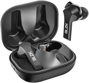 img 4 attached to 🎧 BLZK K1 Wireless Earbuds with Upgraded Comfort, Immersive Bass Sound, True Wireless Bluetooth 5.0, Noise Cancelling Earbuds with Microphone for Sports (Black)