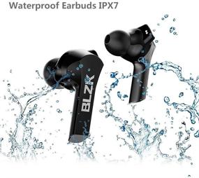 img 3 attached to 🎧 BLZK K1 Wireless Earbuds with Upgraded Comfort, Immersive Bass Sound, True Wireless Bluetooth 5.0, Noise Cancelling Earbuds with Microphone for Sports (Black)