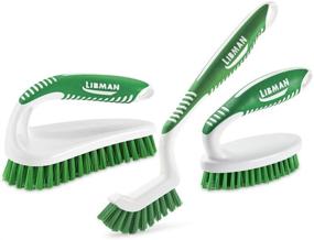 img 3 attached to 🧽 Libman Scrub Kit: Versatile Grout, Tile, Bathroom, Kitchen Brushes – Strong Fibers for Tough Messes, Family Made in USA