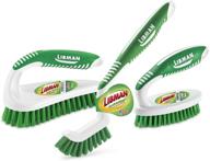 🧽 libman scrub kit: versatile grout, tile, bathroom, kitchen brushes – strong fibers for tough messes, family made in usa logo