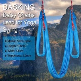 img 3 attached to 🧗 DASKING 2pcs Adjustable Daisy Chains - 23KN High-Strength Climbing Strap Rope - Multi-Loop Nylon Yoga Strap