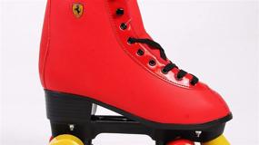 img 1 attached to 🚀 Ferrari Classic Roller Skates, Red: Unleash the Speed with Style!