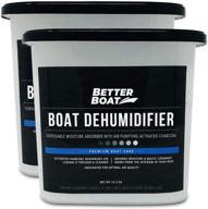 🛥️ powerful 2 pack boat dehumidifier with moisture absorbing abilities, eliminating charcoal smell and banishing damp musty odors in basements, closets, homes, rvs, and boats logo