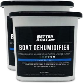 img 4 attached to 🛥️ Powerful 2 Pack Boat Dehumidifier with Moisture Absorbing Abilities, Eliminating Charcoal Smell and Banishing Damp Musty Odors in Basements, Closets, Homes, RVs, and Boats