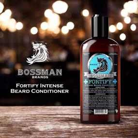 img 3 attached to 🧔 Bossman Fortify Intense Beard Conditioner - Premium Shower Beard Wash and Softener - Expert Beard Care for Men - Stimulates Beard Growth - Made in USA (Magic Scent)