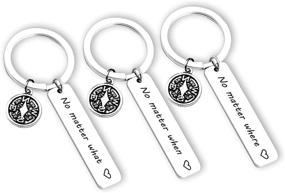 img 4 attached to Eigso Friendship Keychain - Perfect Graduation Gift for Long Distance Loved Ones: Mom, Dad, Sisters & Best Friends