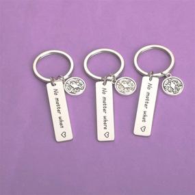 img 2 attached to Eigso Friendship Keychain - Perfect Graduation Gift for Long Distance Loved Ones: Mom, Dad, Sisters & Best Friends