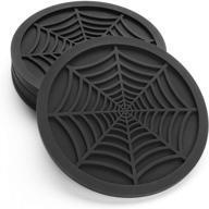 🕷️ coasterfield silicone coasters for drinks - 6 pack spider design, set of 4 logo