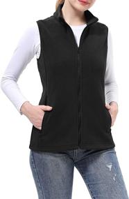 img 3 attached to BenBoy Outdoor Sleevess Outerwear MJ1042W Black XL Women's Clothing