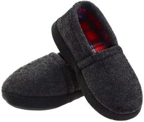 img 4 attached to 🧦 LA PLAGE Boys' Slippers: Winter Warmth & Comfort with Hard Sole for Cozy Indoor Wear