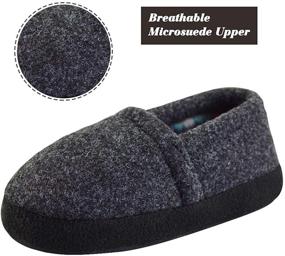 img 3 attached to 🧦 LA PLAGE Boys' Slippers: Winter Warmth & Comfort with Hard Sole for Cozy Indoor Wear