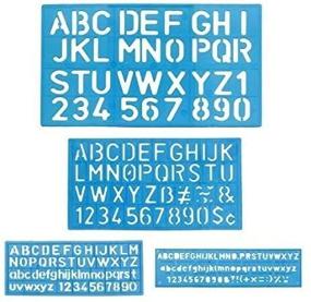 img 2 attached to 🎨 Versatile Letter and Number Stencil Sets - Sizes 8, 10, 20, 30mm - Assorted Colors: Perfect for DIY, Crafts, and Art Projects