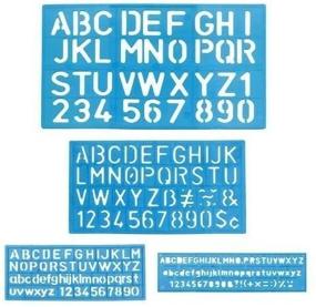 img 4 attached to 🎨 Versatile Letter and Number Stencil Sets - Sizes 8, 10, 20, 30mm - Assorted Colors: Perfect for DIY, Crafts, and Art Projects