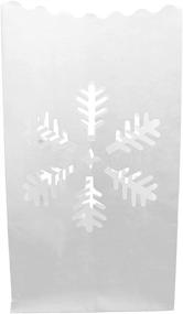img 2 attached to ❄️ 30 Count CleverDelights White Luminary Bags - Snowflake Design - Ideal for Christmas Holiday Luminaria