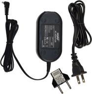 🔌 hqrp ac adapter compatible with canon ca-ps700 ps-700 ps700 powershot sx1 / sx 1 / sx-1 / sx20 is/sx-20 is/sx 20 is, sx10 is, s3 is, s5 is digital camera: usa cord & euro plug adapter logo