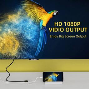 img 3 attached to Адаптер Lightning to Digital AV HDMI - 1080P с портом зарядки 🌩️ - Совместим с iPhone, iPad и iPod & TV Monitor Projector - Белый