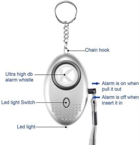 img 2 attached to 🔑 Kadima Collection: Personal Keychain Alarm - Self Defense Emergency Device for Women, Men, Kids & Elderly (Blue)