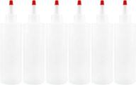 🌽 cornucopia 8oz hdpe plastic squeeze bottles with yorker tips (6-pack) – ideal for diy crafts, culinary & creative projects (6 pack) logo