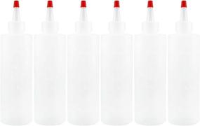 img 4 attached to 🌽 Cornucopia 8oz HDPE Plastic Squeeze Bottles with Yorker Tips (6-Pack) – Ideal for DIY Crafts, Culinary & Creative Projects (6 Pack)