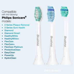 img 3 attached to 🦷 Value Pack of 8+2 Brushmo Replacement Toothbrush Heads Compatible with Philips Sonicare Electric Toothbrush