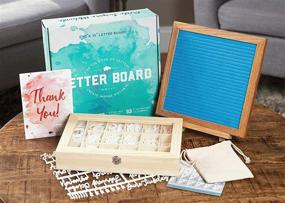 img 3 attached to Felt Letter Board 10X10 (Light Blue) 690 PRE-Cut Letters Cursive Upgraded Wooden Sorting Tray