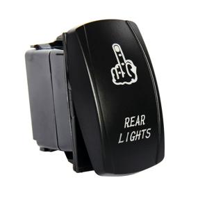 img 2 attached to DJI4X4 Rear Lights Rocker Switch | Laser Light Toggle Switch | On-Off Button | 5-Pin | Blue LED Light | 20A 12V