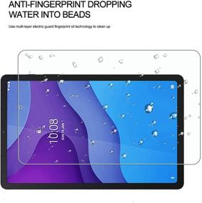 img 1 attached to 📱 [2-пак] WRJ Защитное стекло для Lenovo Tab M10 HD 2nd Gen/Smart Tab M10 HD 2nd Gen (TB-X306F/TB-X306X), антицарапание, антипятно HD закаленное стекло - без пузырьков, твердость 9H, 10,1 дюймов, планшет 2020 года выпуска.