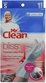 img 1 attached to 🧤 Mr. Clean Bliss Premium Latex-Free Gloves, Small Size - Durable and Comfortable 1 Pair