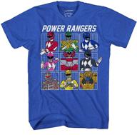 go, go power rangers! mighty morphin boys graphic t-shirt logo