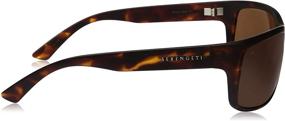 img 2 attached to 🕶 Serengeti Pistoia Polarized Drivers Sunglasses in Satin Dark Tortoise Shade